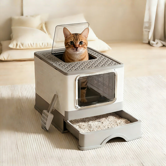 Bonvovo End Messy Floors Top-Entry Litter Box